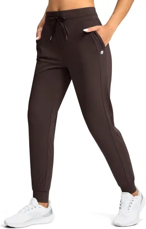 G Gradual Women's Joggers Pants with Zipper Pockets High Waisted Athletic Tapered Sweatpants for Women Workout Lounge