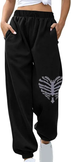 He Keeps Me Safe Fashion Sweatpants for Women 2023 High Waisted Fleece Lined Joggers Drawstring Running Workout Lounge Pants
