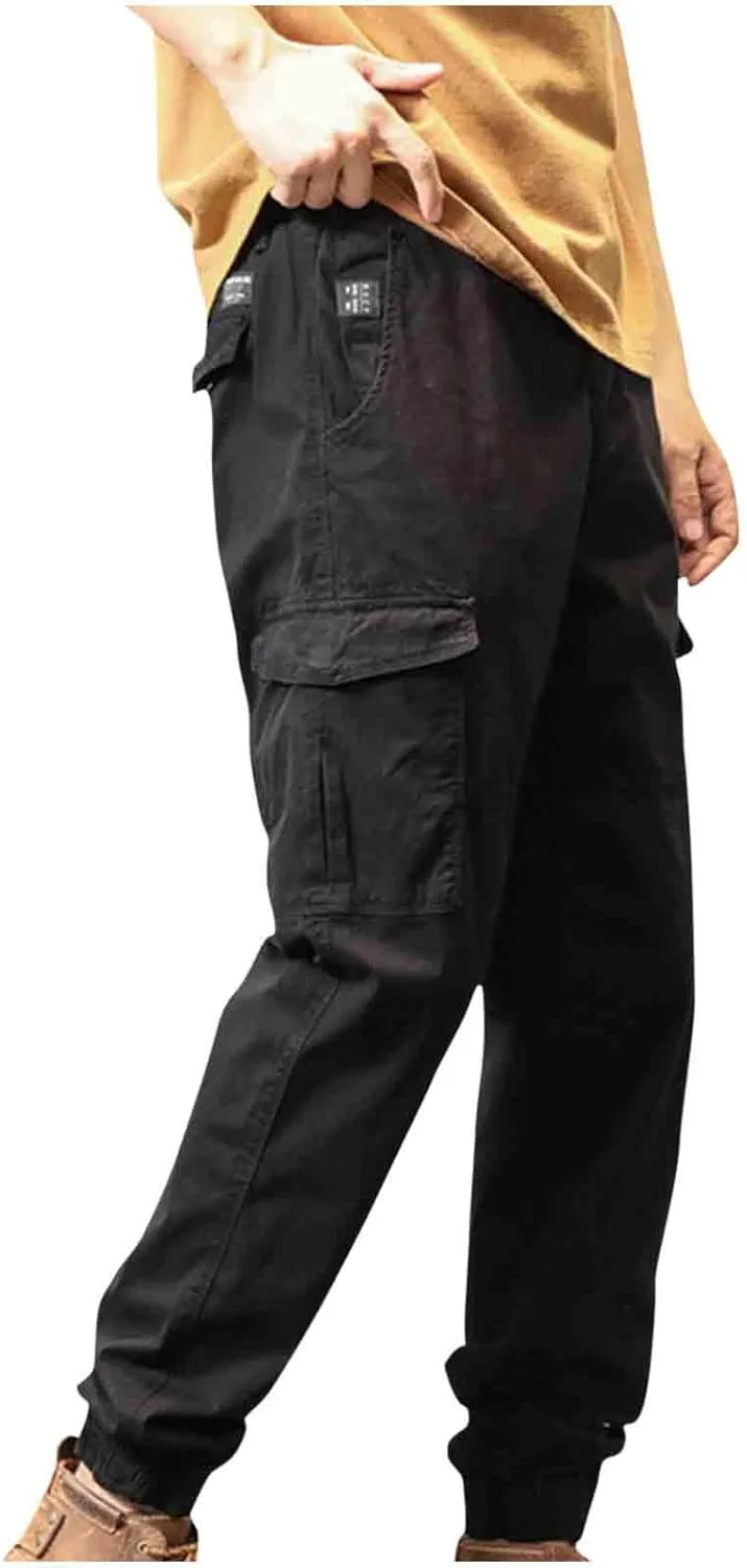 Hiking Pants Men Water Resistant Tactical Pants Lightweight Military Pant Outdoor Work Cargo Pants Multi-Pocket