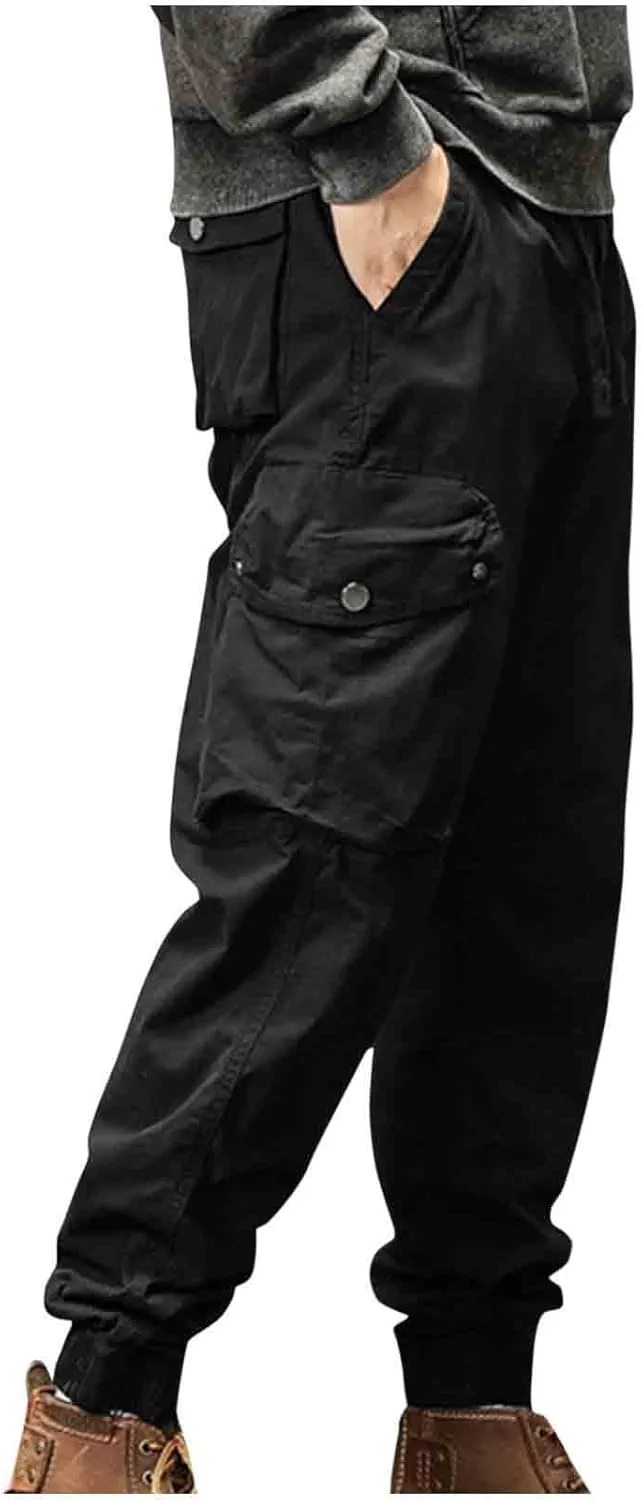 Hiking Pants Men Water Resistant Tactical Pants Lightweight Military Pant Outdoor Work Cargo Pants Multi-Pocket