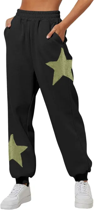 Hvyesh Jogger Sweatpants Women, Fleece Lined Sweatpants for Women Fall Winter Trendy 2025, Womens Joggers, High Waisted