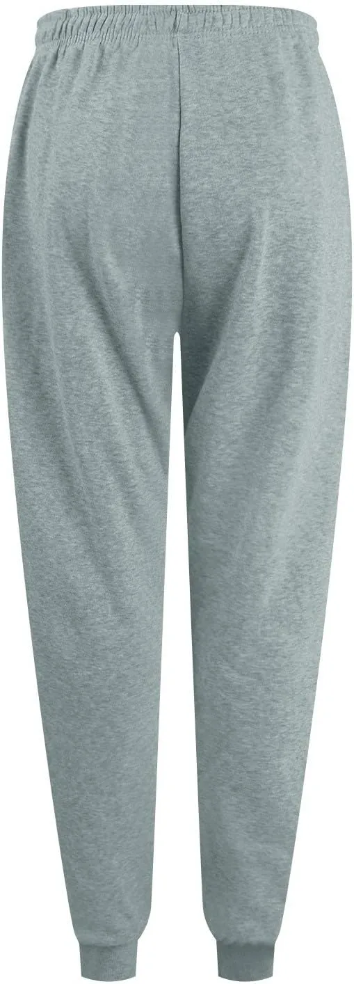 Jogger Sweatpants Women Baggy Comfy Elastic High Waisted Fleece Sweatpants Outdoor Workout Joggers w/Pockets