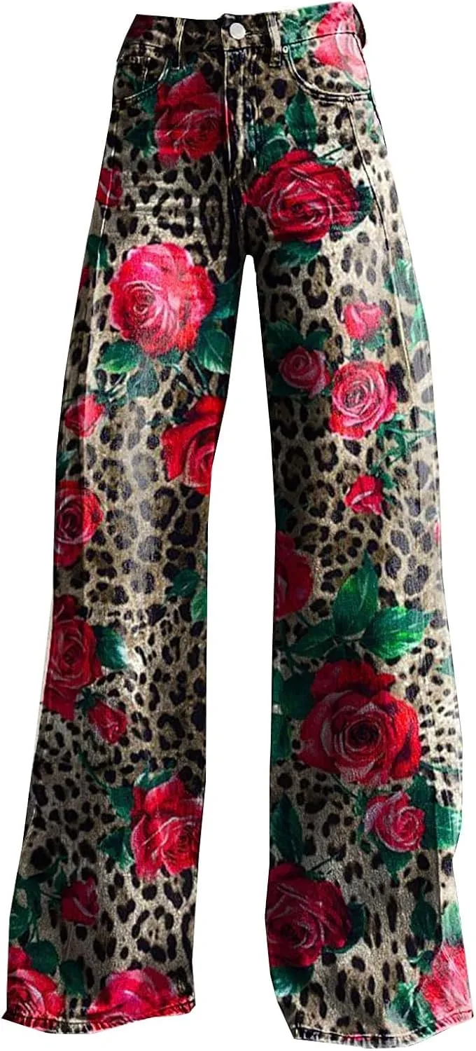 Joggers Pant with Pockets Size Printed Casual Pants Fleece Lined Sweatpants Casual Pants for Women Womens Sweatpants