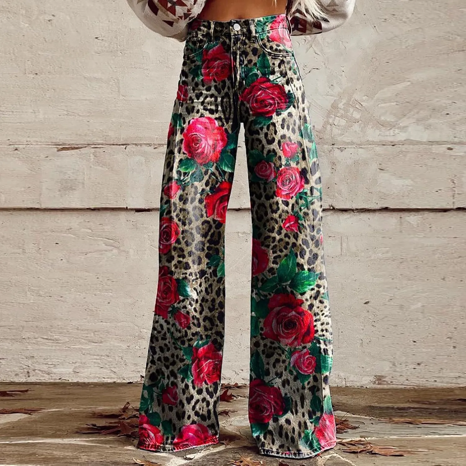 Joggers Pant with Pockets Size Printed Casual Pants Fleece Lined Sweatpants Casual Pants for Women Womens Sweatpants