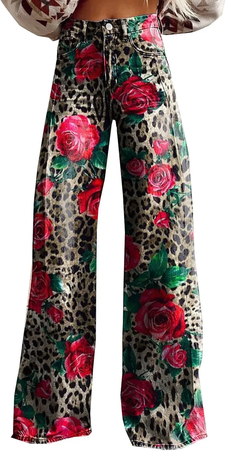 Joggers Pant with Pockets Size Printed Casual Pants Fleece Lined Sweatpants Casual Pants for Women Womens Sweatpants