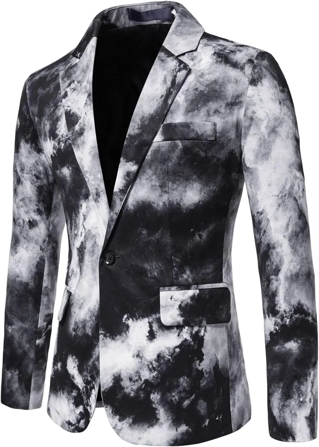 LCMTWX Blazers for Men Button Top Men's Casual Fit Suit One Jacket Charm Coat Sequin Party Men's Coats Jackets Mens Suit
