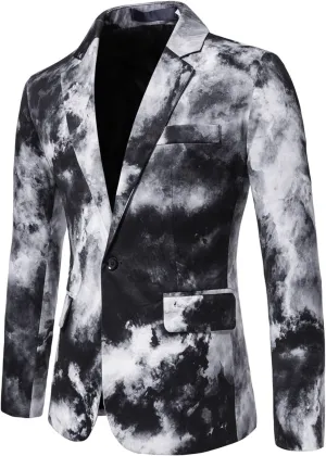 LCMTWX Blazers for Men Button Top Men's Casual Fit Suit One Jacket Charm Coat Sequin Party Men's Coats Jackets Mens Suit
