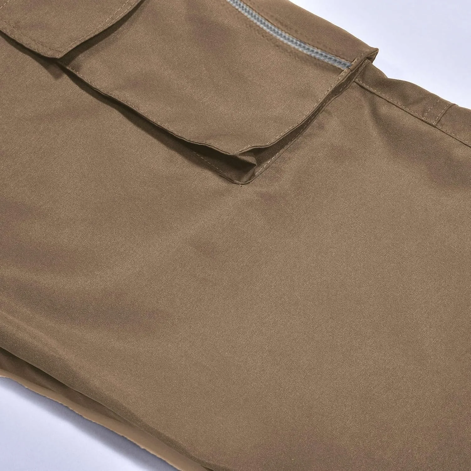 LCMTWX Cargo Pants for Men Casual Multi-Pocket Men's Trousers Tooling Solid Men's Pants Trousers with Zipper Pockets