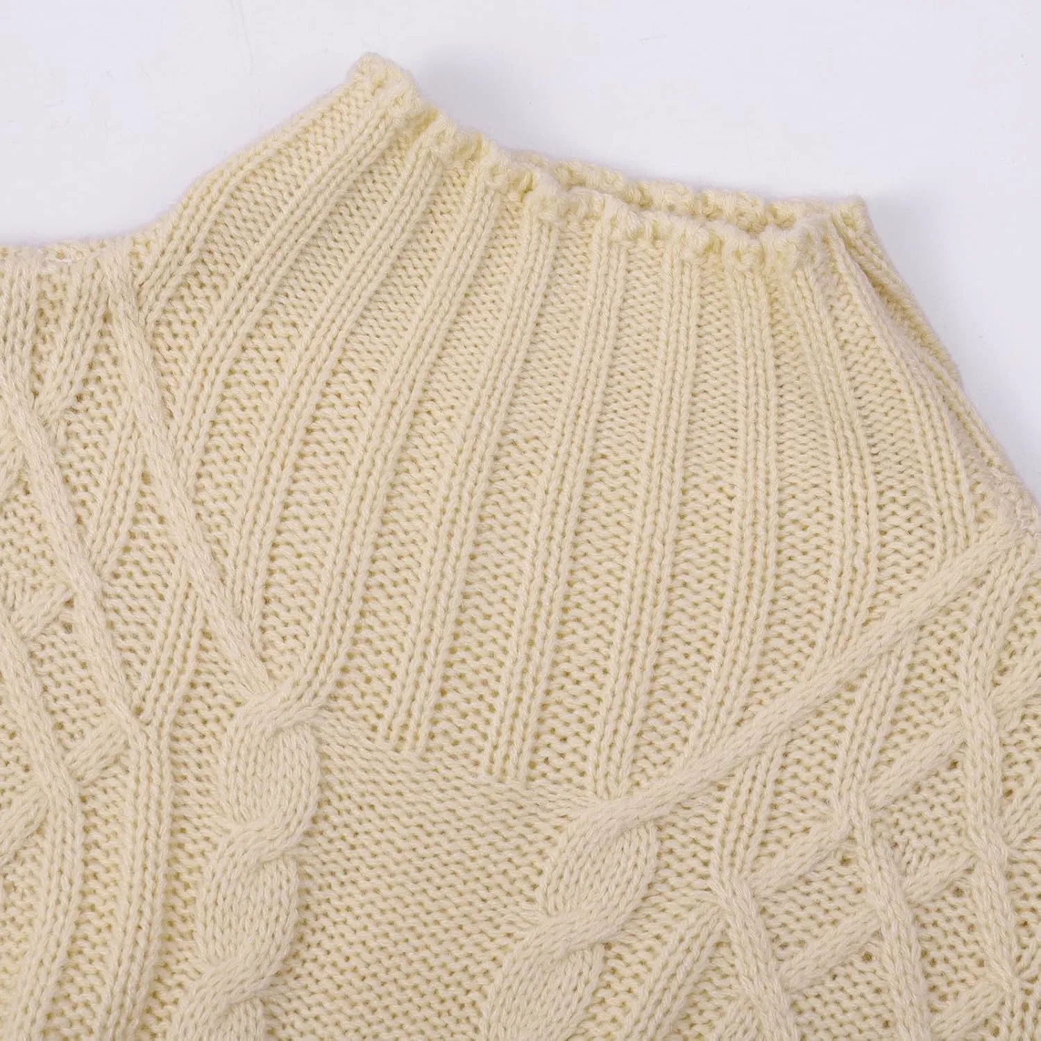 LCMTWX Oversized Sweater for Women Turtleneck Long Sleeved Knitted Sweater Round Neck Striped Women's Oversized Sweaters
