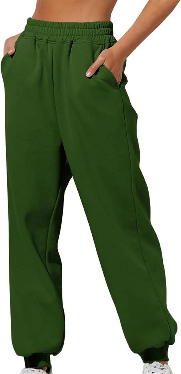 Litetao Women’s Fall Baggy Fleece Sweatpants Gym Joggers Pants Athletic Sporty Trousers Cute Sweatpants for Teen Girls A3092