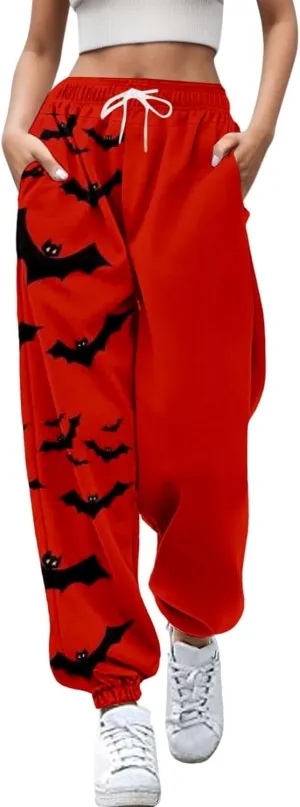 Loose Fit Wide Leg Trouser Pants Pants Workout High Waisted Yoga Pants with Pockets Pockets Sport Casual Printed