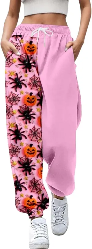 Loose Fit Wide Leg Trouser Pants Pants Workout High Waisted Yoga Pants with Pockets Pockets Sport Casual Printed