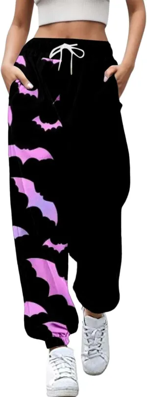 Loose Fit Wide Leg Trouser Pants Pants Workout High Waisted Yoga Pants with Pockets Pockets Sport Casual Printed