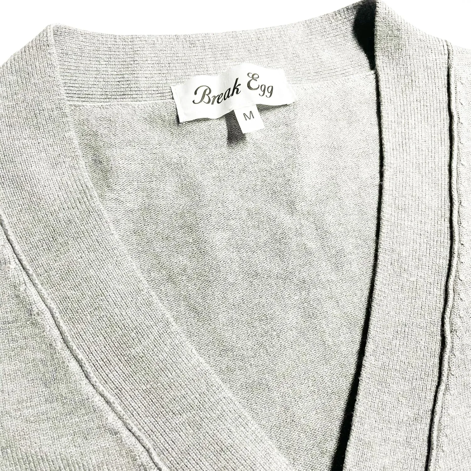 Men Cardigan V-Neck Red Snag Eyes Heart Embroidery Cotton with Button Solid Casual Fit Open Front Sweater