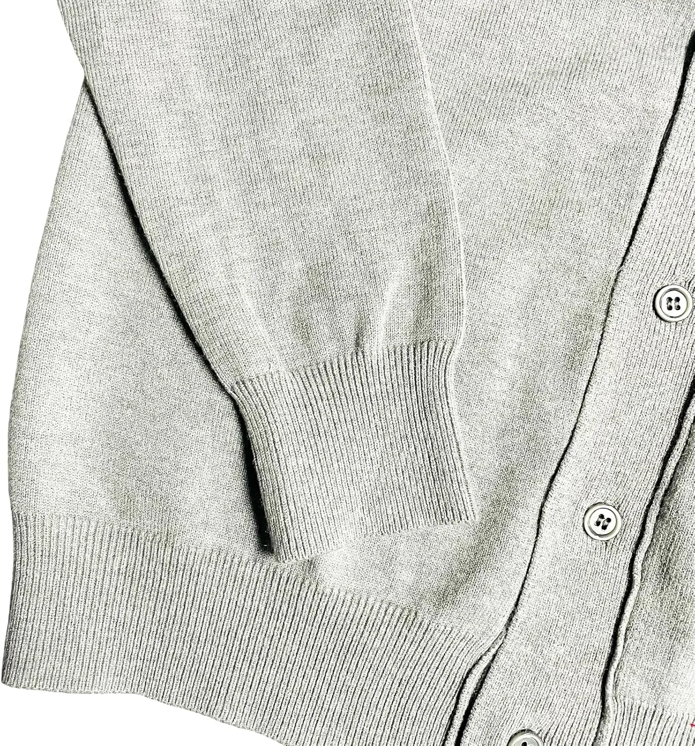Men Cardigan V-Neck Red Snag Eyes Heart Embroidery Cotton with Button Solid Casual Fit Open Front Sweater