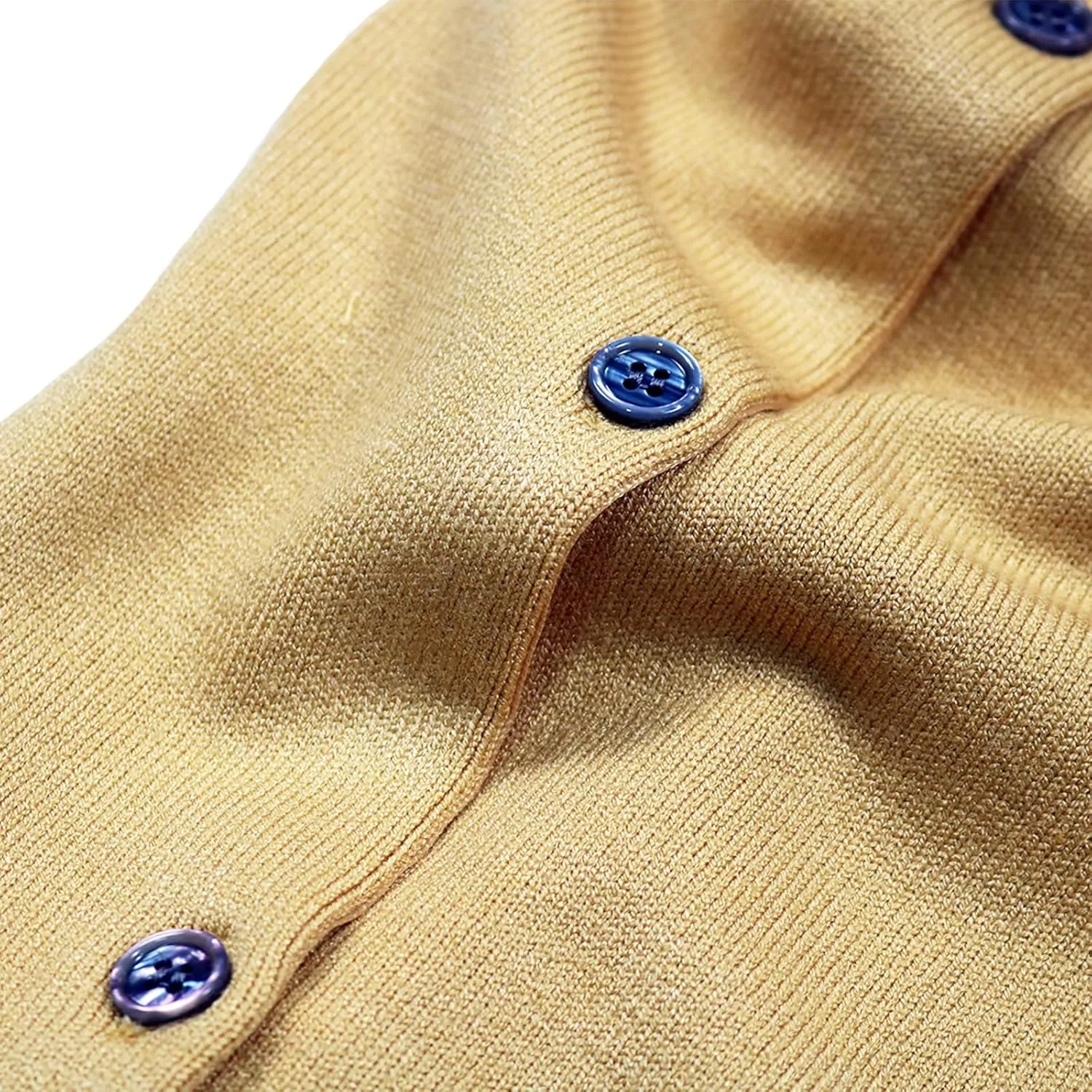 Men Cardigan V-Neck Red Various Interesting Heart Embroidery Cotton with Button Solid Casual Fit Open Front Sweater