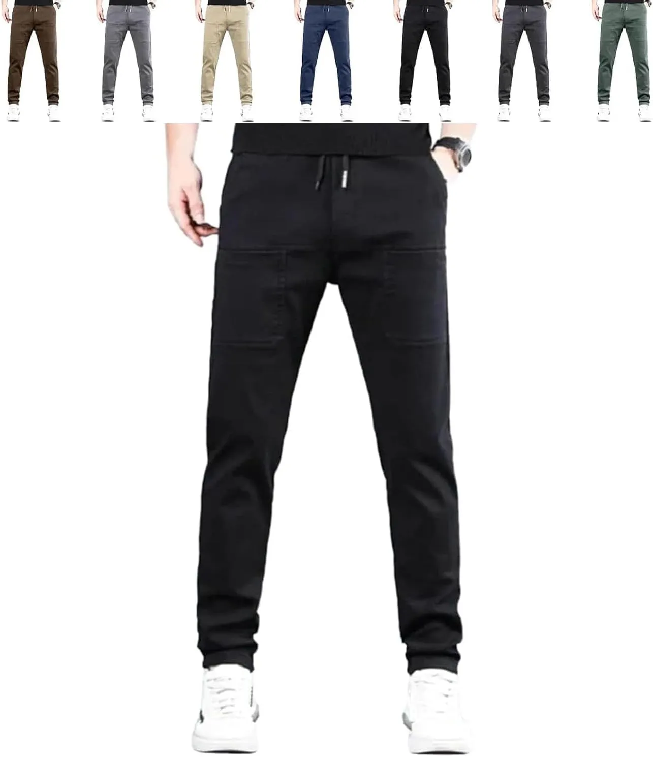 Mencomfy Cargo Pants, Mencomfy Mens Pants, Multipants - High Stretch Multi-Pocket Durable Cargo Pants