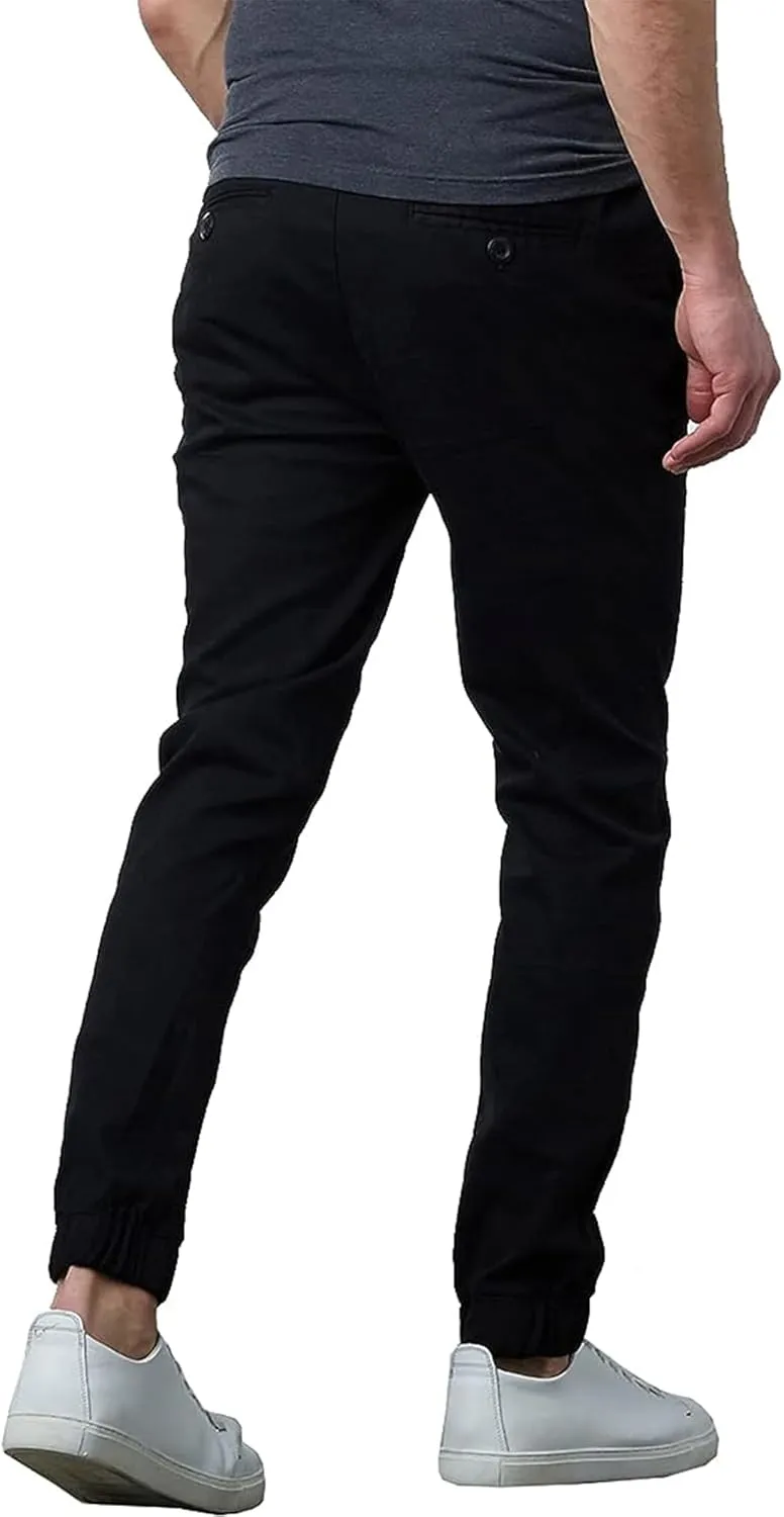 Men's 2-Pack Classic Cotton Stretch Twill Jogger Pants