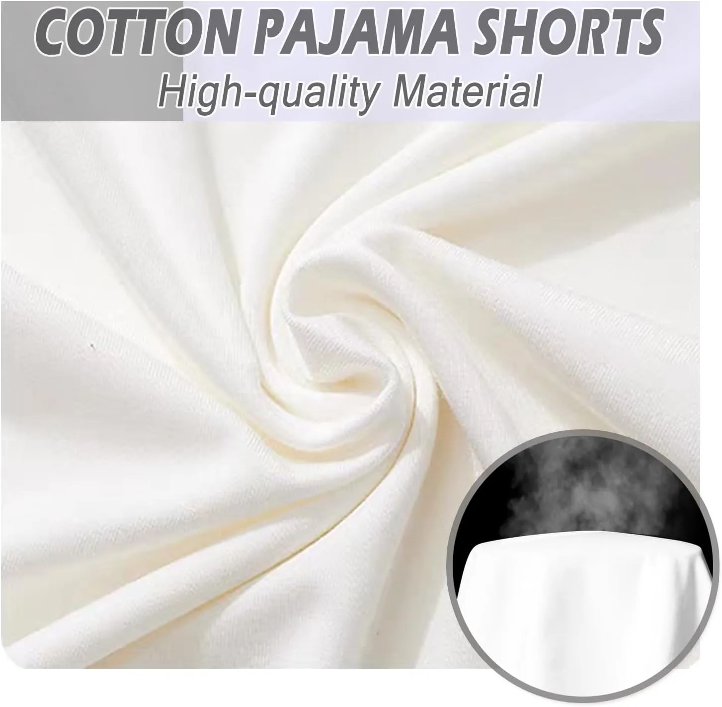 Mens 5 Inch Pajama Shorts Lounge Cotton Sleep Shorts Active Shorts Elastic Waist Lightweight PJ Bottoms Shorts