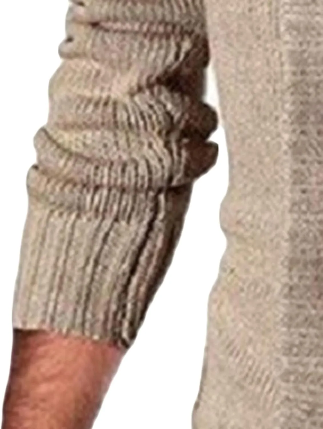 Men's Button Down Ribbed Cardigan Sweaters Stand Collar Cable Knit Sweater Loose Fit Long Sleeve Casual Cardigans