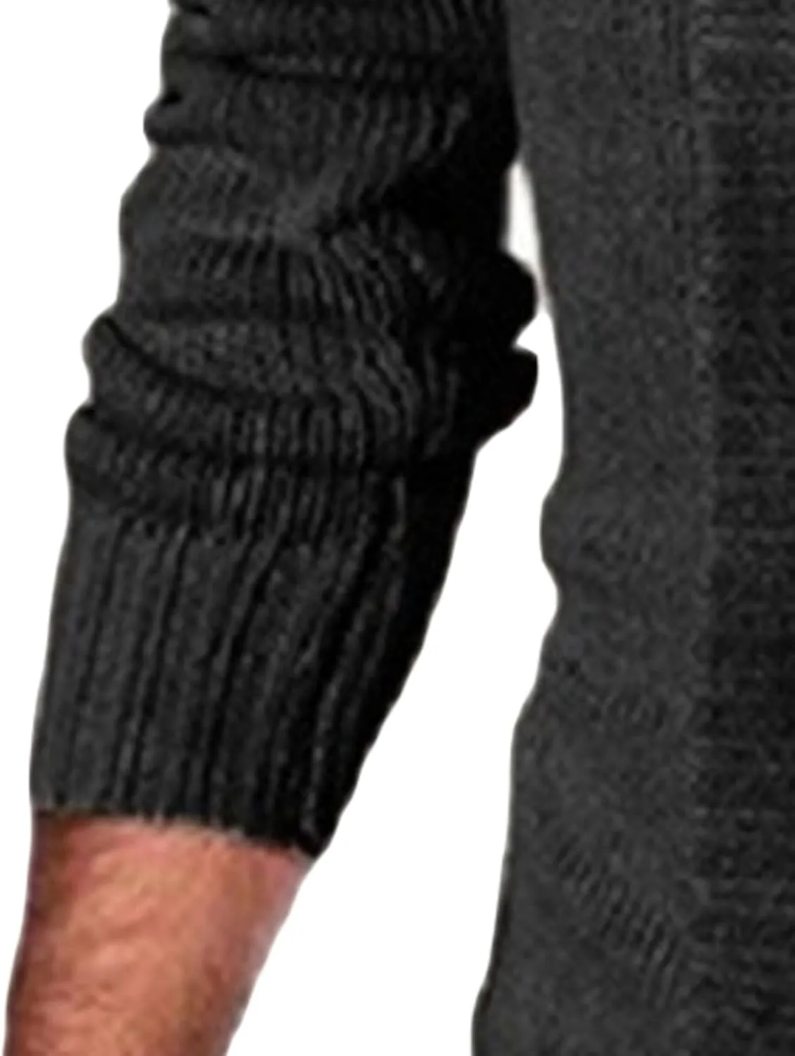 Men's Button Down Ribbed Cardigan Sweaters Stand Collar Cable Knit Sweater Loose Fit Long Sleeve Casual Cardigans