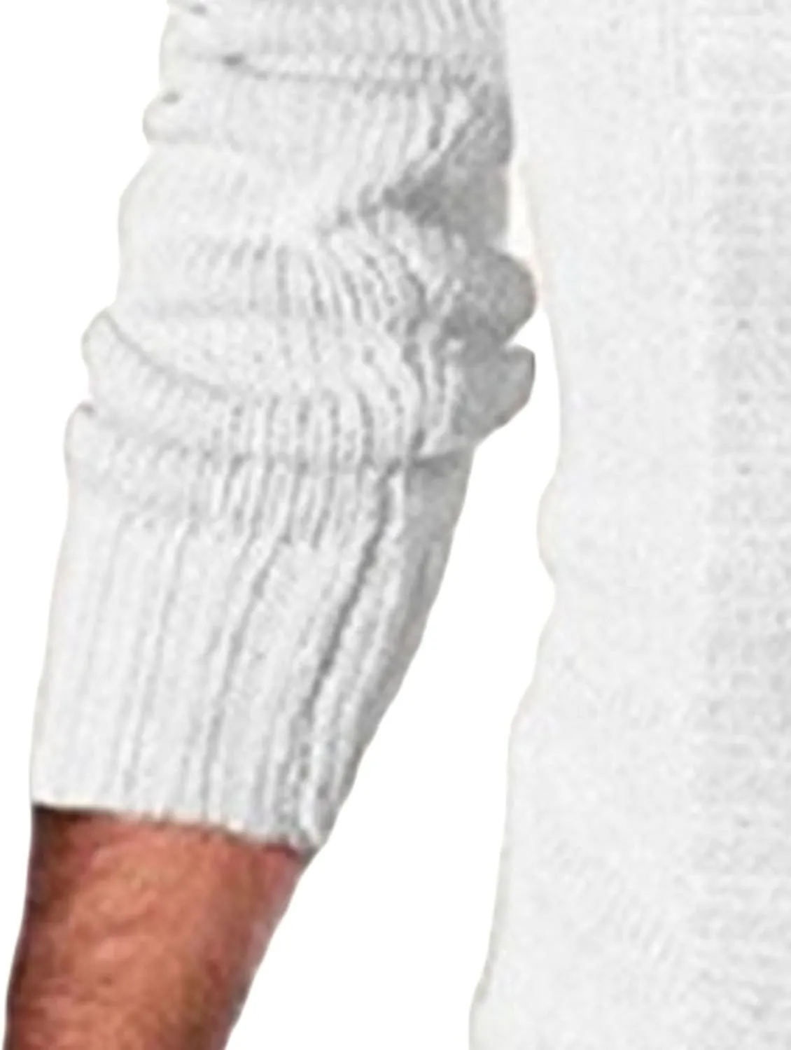 Men's Button Down Ribbed Cardigan Sweaters Stand Collar Cable Knit Sweater Loose Fit Long Sleeve Casual Cardigans
