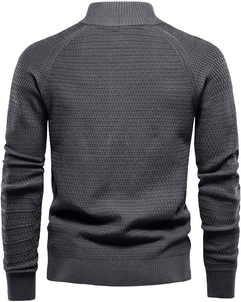 Men's Cardigan Sweaters Button Down Knit Sweater Stand Collar Sweaters Open Front Cardigan Casual Fall Tops