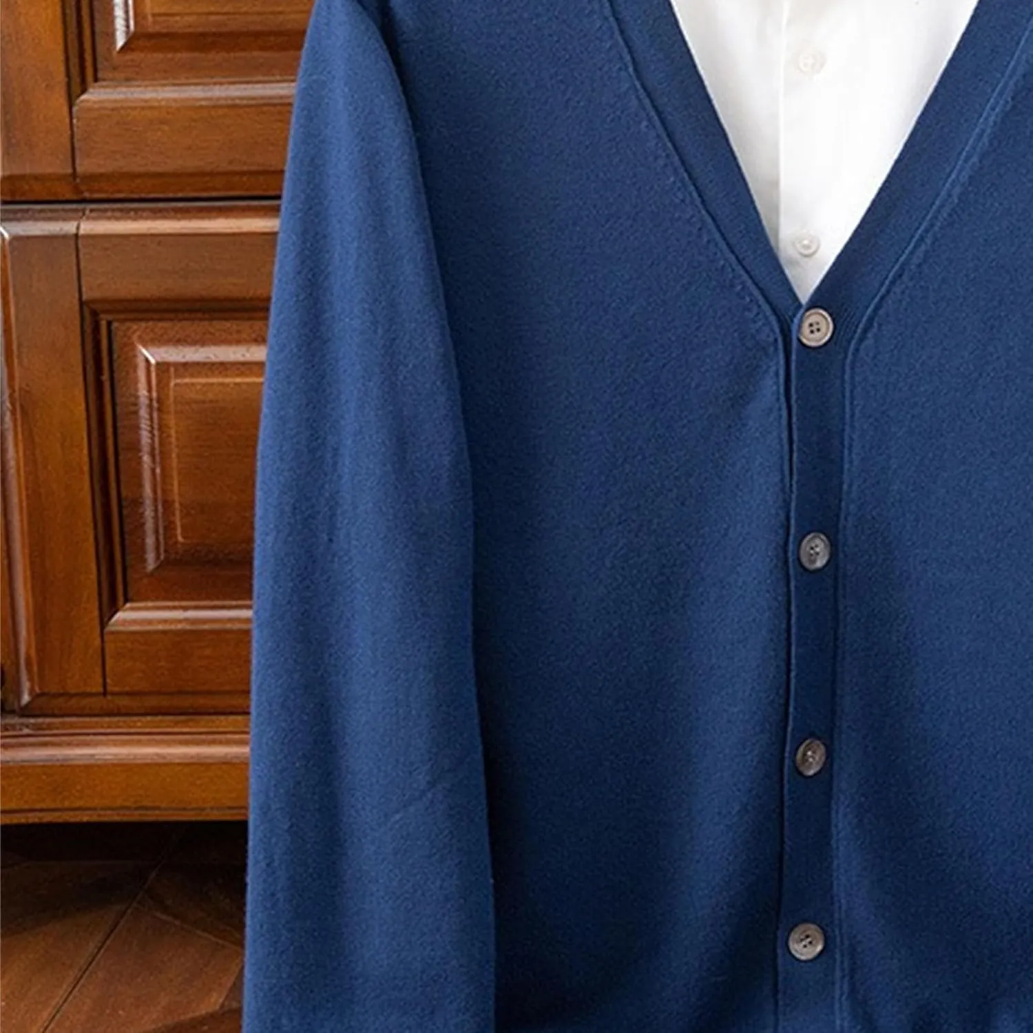 Men's Cardigan Sweaters Long Sleeve Cable Knit Cardigans Slim Fit Casual Button Down Ribbed Sweaters Outerwear