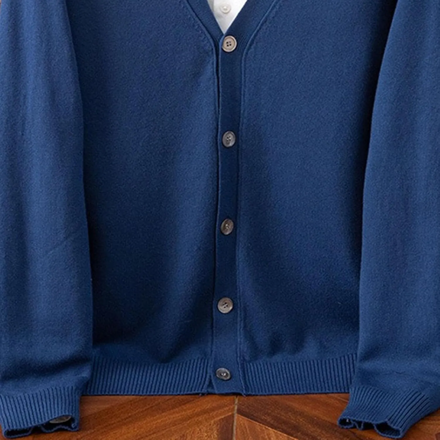 Men's Cardigan Sweaters Long Sleeve Cable Knit Cardigans Slim Fit Casual Button Down Ribbed Sweaters Outerwear