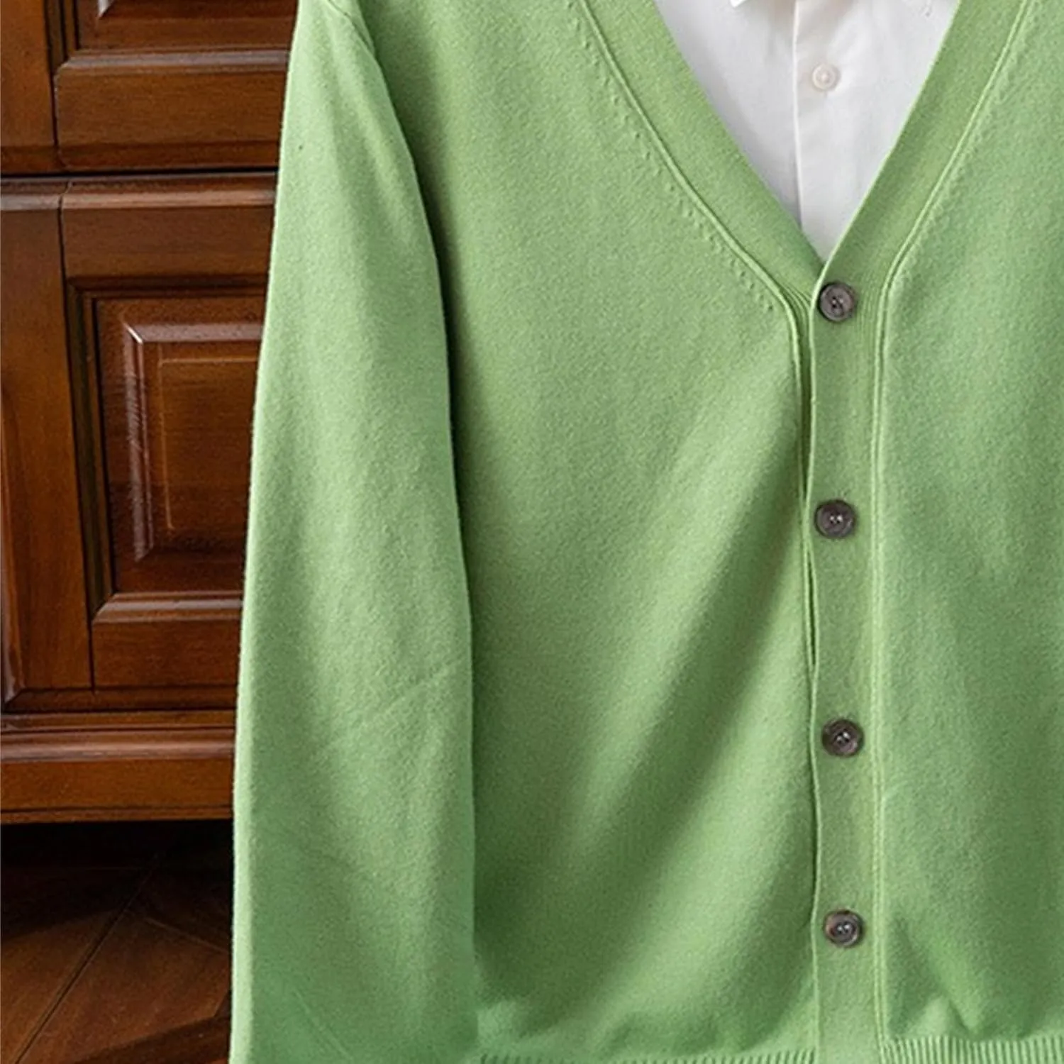 Men's Cardigan Sweaters Long Sleeve Cable Knit Cardigans Slim Fit Casual Button Down Ribbed Sweaters Outerwear