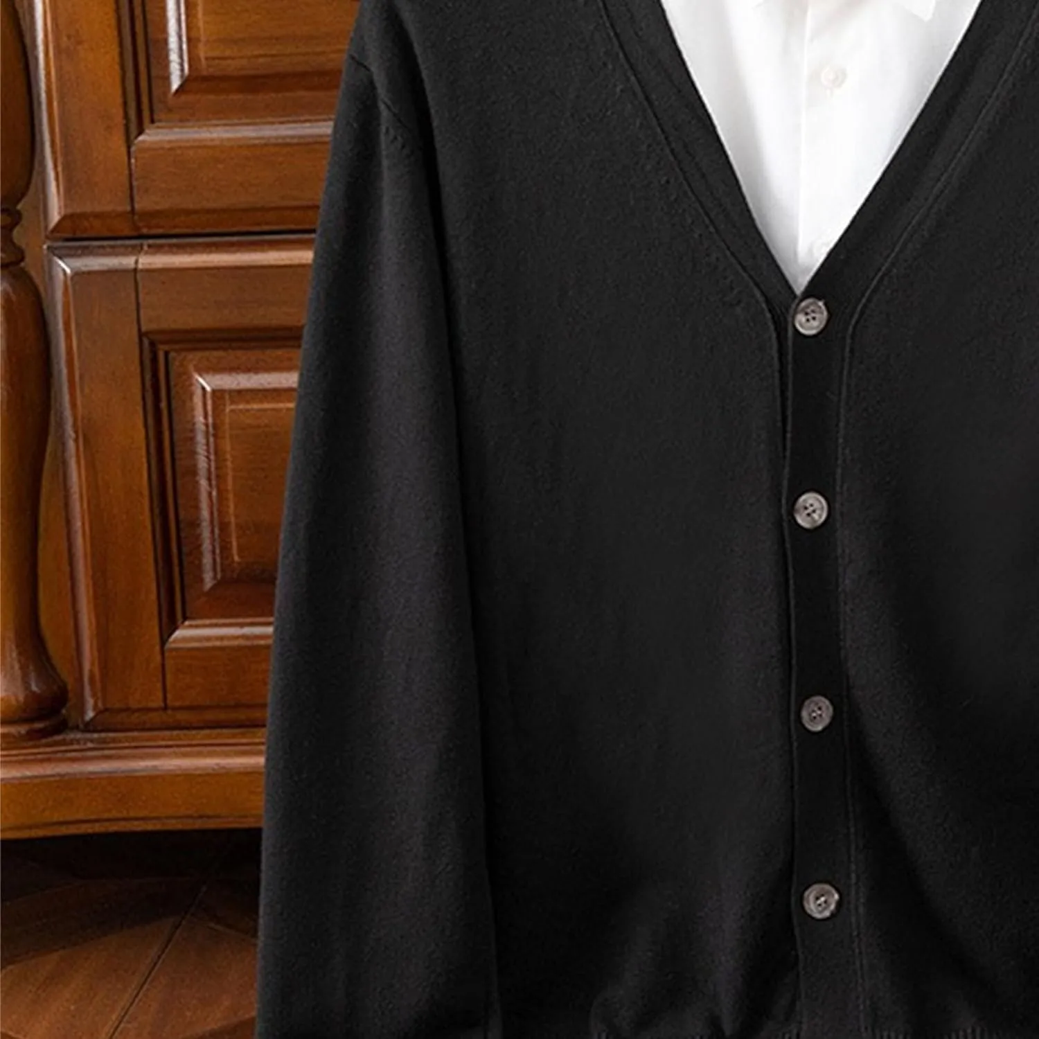 Men's Cardigan Sweaters Long Sleeve Cable Knit Cardigans Slim Fit Casual Button Down Ribbed Sweaters Outerwear