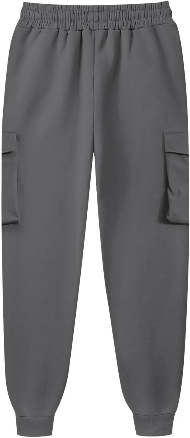 Mens Cargo Pants Casual Color Mens Pants Pocket Bodybuilding Men's Track Training Pants Loose Straight Sweatpants