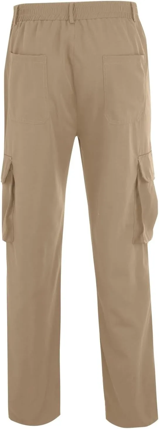 Mens Cargo Pants Khaki Cotton Pants Men Multi Pocket Cargo Pants for Men Extreme Motion Pants for Men Casual Men