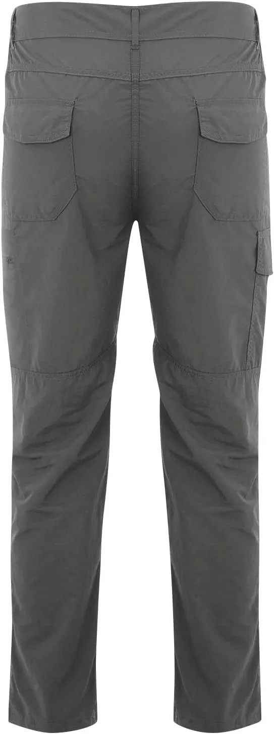 Mens Cargo Pants Stretch Camping Waterproof Outdoor Hiking Pants Travel Lightweight Camouflage Resistant Work Pants