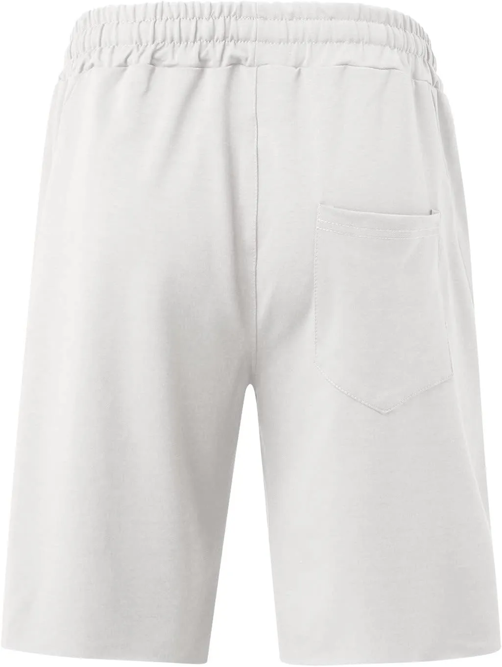 Men's Cargo Shorts Elastic Waist Lightweight Casual Classic Outdoor Jogger Lounge Cotton Shorts with Pockets