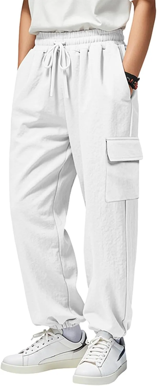 Mens Cargo Work Pants, Ripstop Stretch Tactical Pants, Outdoor Water Resistant Hiking Pants