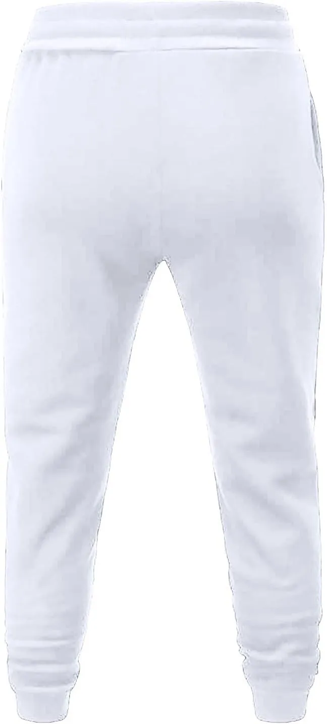 Mens Casual Joggers Pants Hiking Drawstring Athletic Running Workout Active Straight Leg Track Cargo Sweatpants