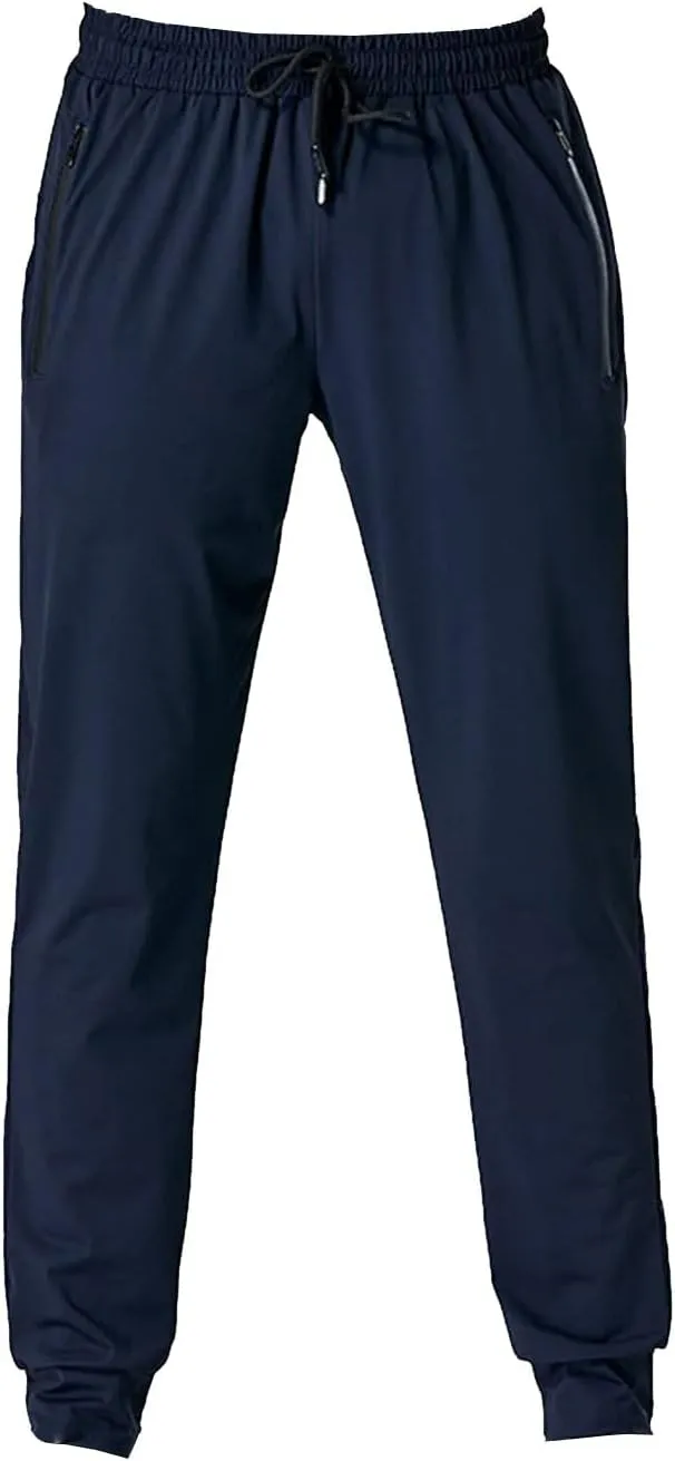 Mens Casual Joggers Pants Hiking Drawstring Athletic Running Workout Active Straight Leg Track Cargo Sweatpants