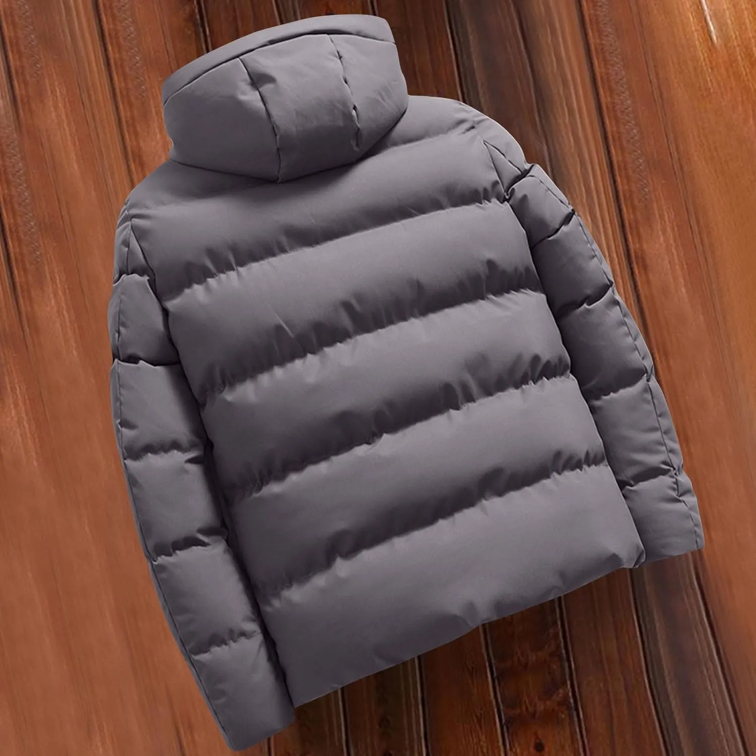 Men's Hooded Warm Jacket Coats Classic Regular Long Sleeve Coats Winter Solid Tops 2024 Leisure Clothing With Pockets