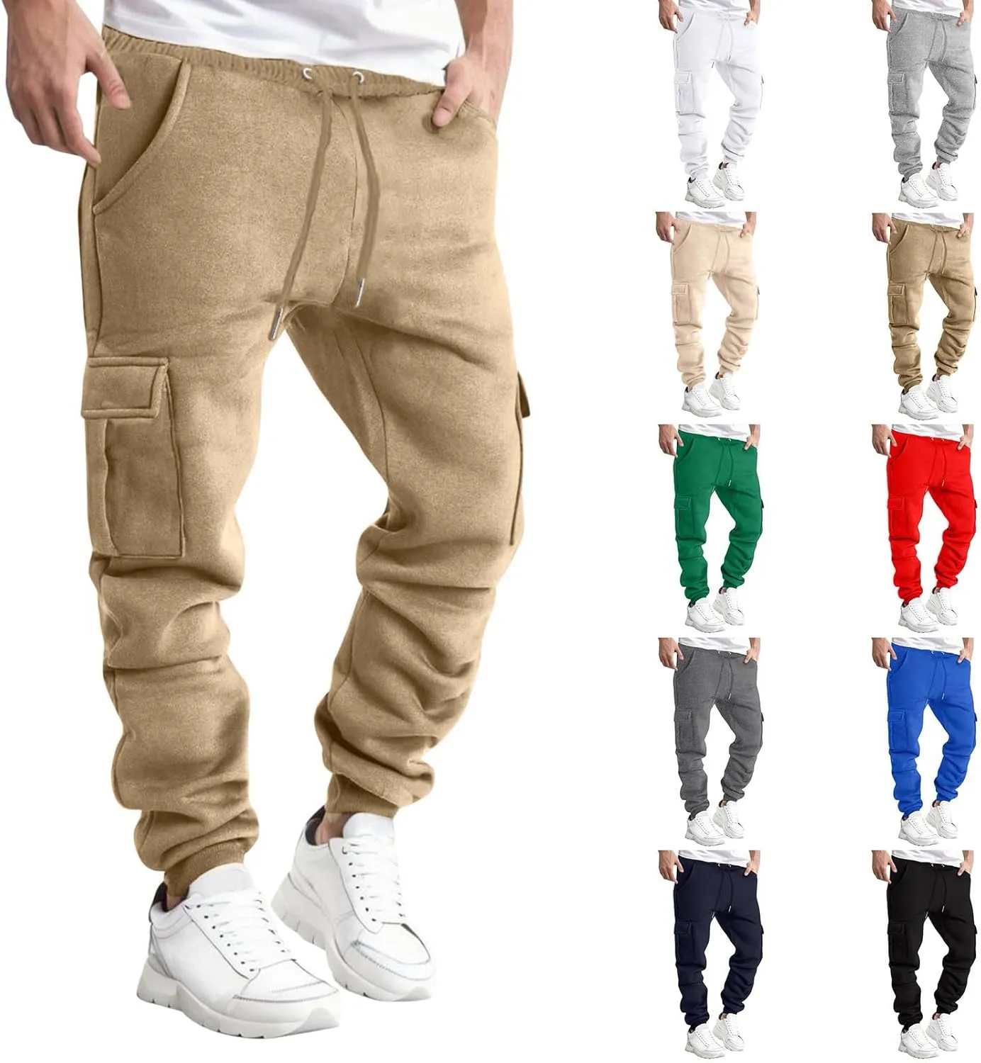 Mens Joggers Pants with Pockets Stretch Sweatpants Athletic Track Pants for Men Workout Running Gym Sweatpants