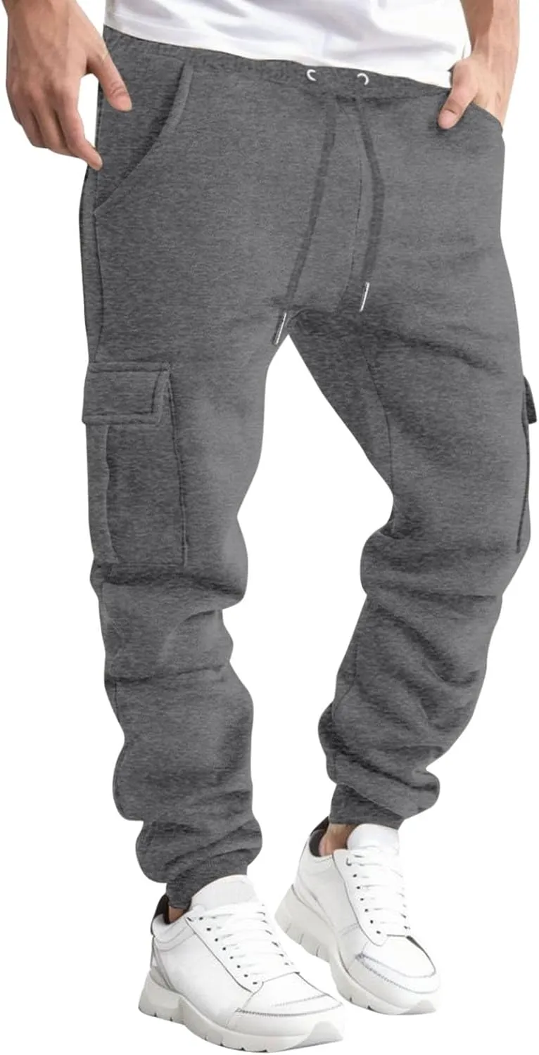 Mens Joggers Pants with Pockets Stretch Sweatpants Athletic Track Pants for Men Workout Running Gym Sweatpants