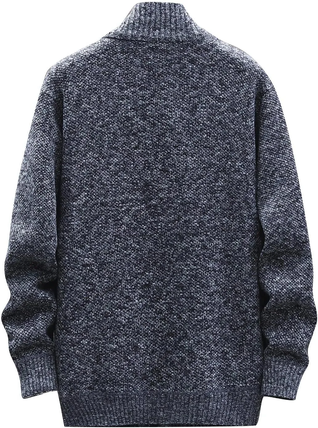 Mens Lightweight Sweaters Zip Up Stand Collar Cardigan Sweater Knitwear with Pockets Sweater Cardigan, XL-4XL
