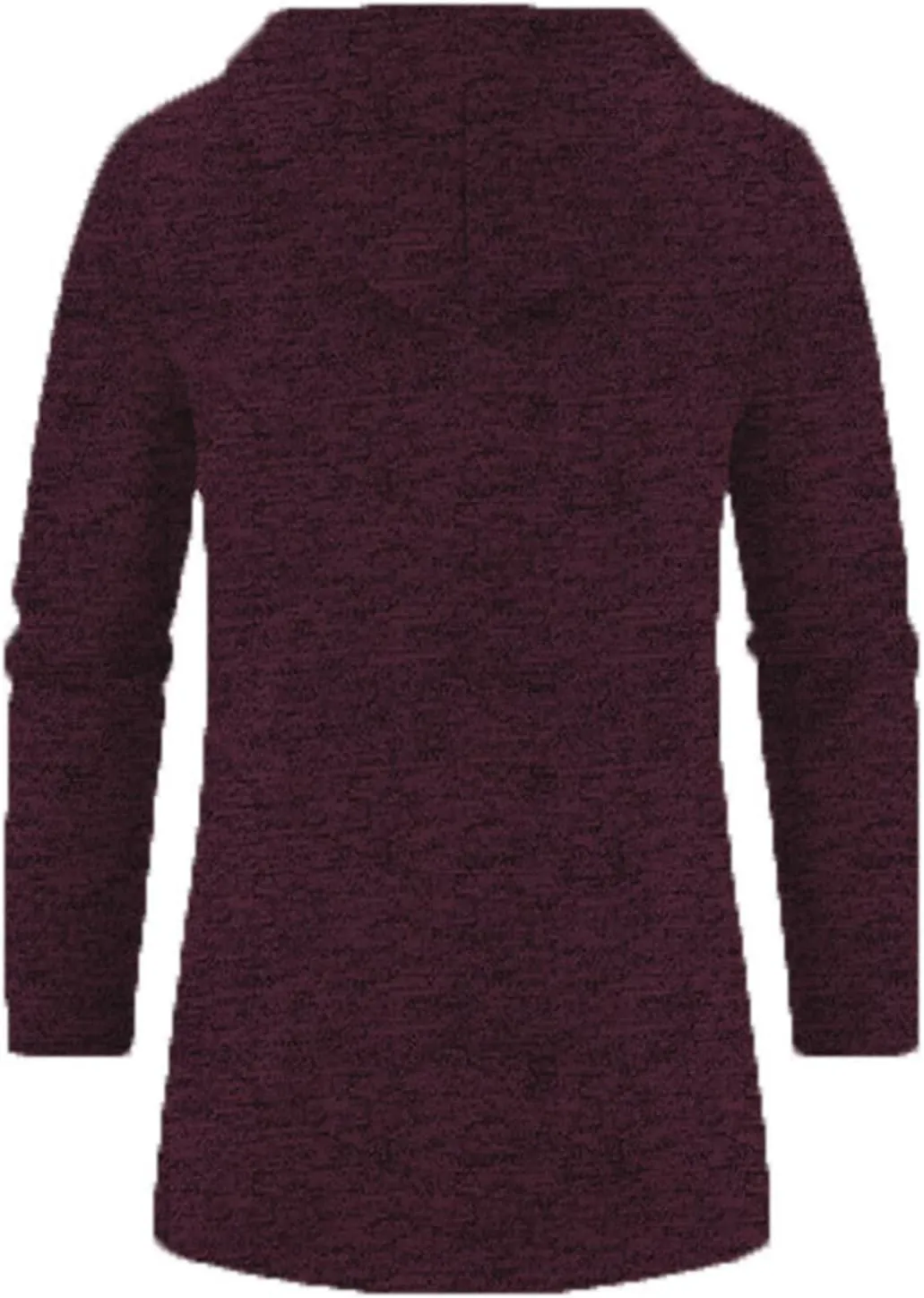 Mens Medium Long Thermal Cardigan Jacket Loose Fit Hooded Drawstring Warm Sweater for Winter Outwear