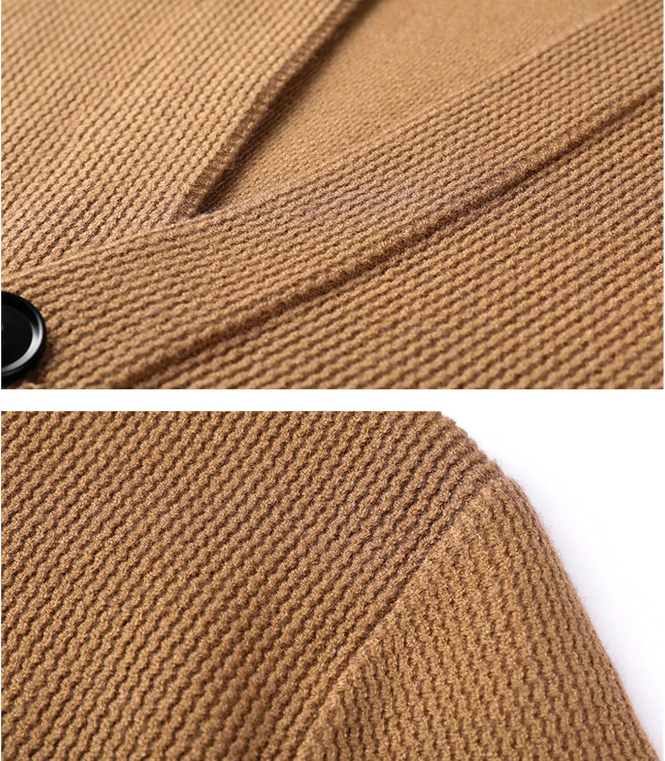 Mens Notch Collar Cardigan Slim Fit Casual Knitted Sweater Big Tall Button Down Cardigans