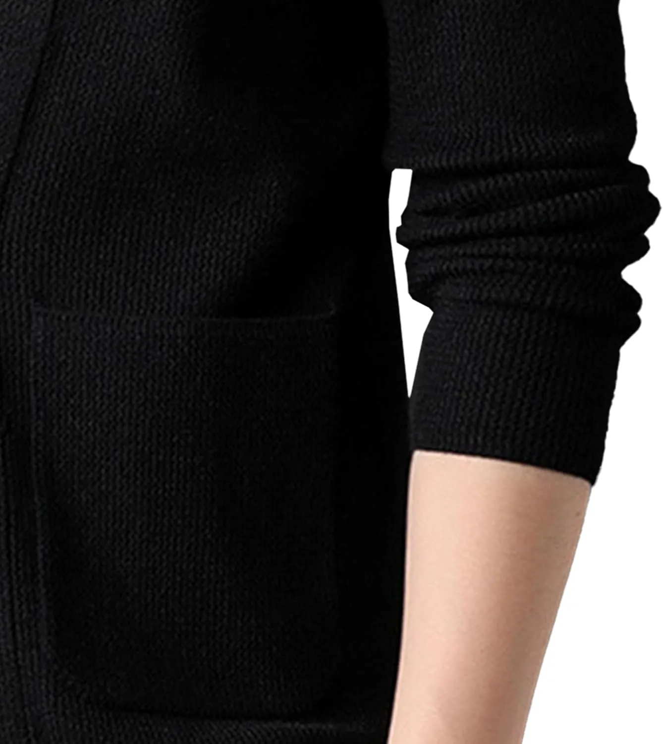 Mens Notch Collar Cardigan Slim Fit Casual Knitted Sweater Big Tall Button Down Cardigans