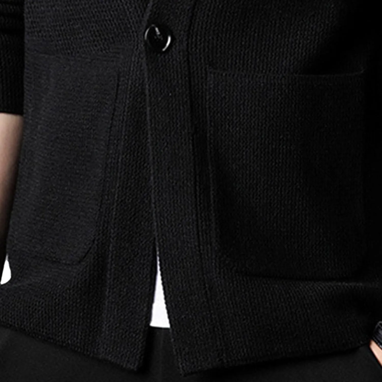 Mens Notch Collar Cardigan Slim Fit Casual Knitted Sweater Big Tall Button Down Cardigans
