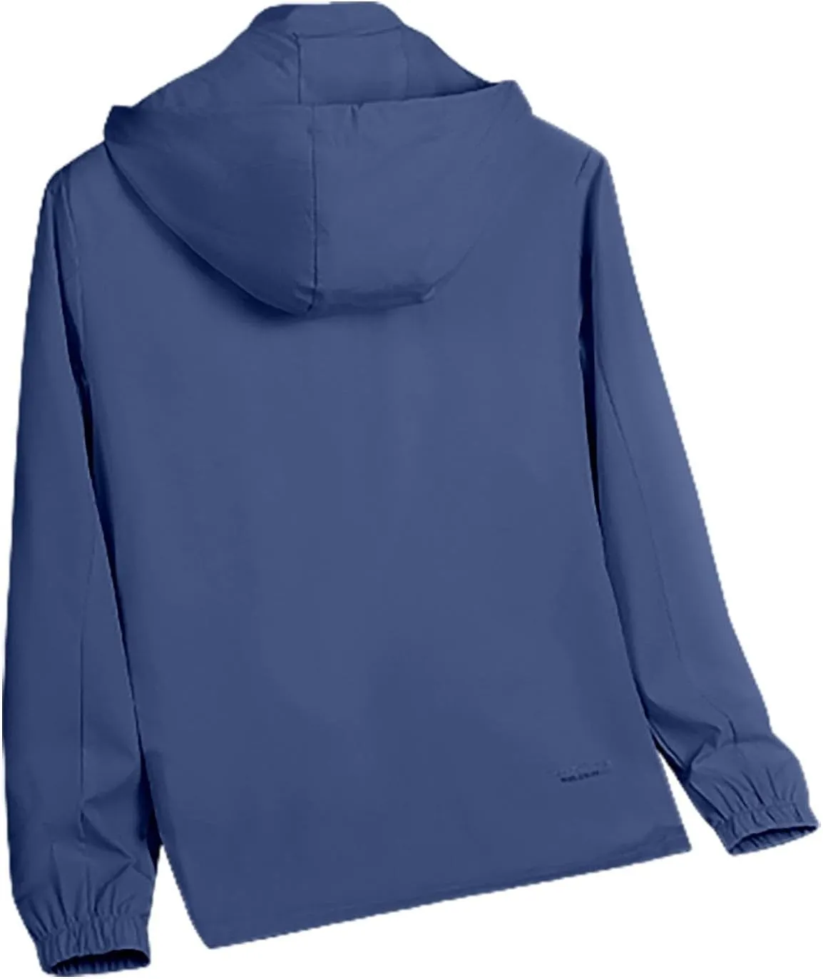 Mens Rain Jacket with Hood Waterproof Lightweight Active Long Raincoats Outdoor Sports Hooded Windproof Jacket