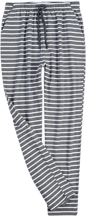 Mens Satin Pajama Pants Modal Long Pajama Bottoms with Drawstring Pocketed Soft Long Lounge Sleep PJ Pants