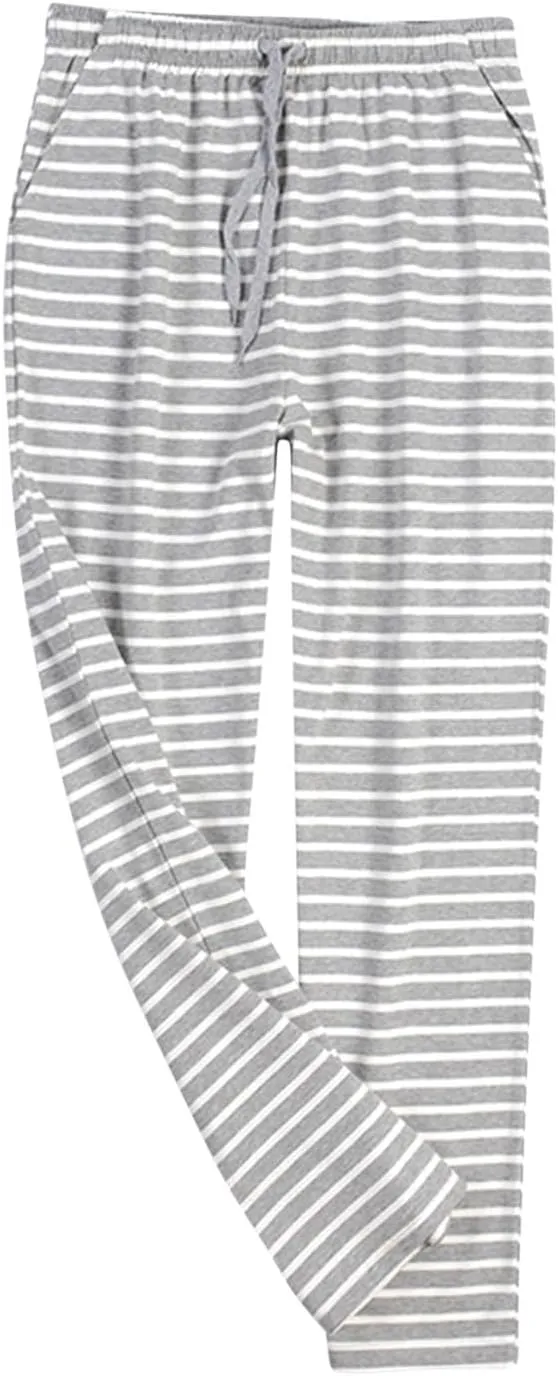 Mens Satin Pajama Pants Modal Long Pajama Bottoms with Drawstring Pocketed Soft Long Lounge Sleep PJ Pants
