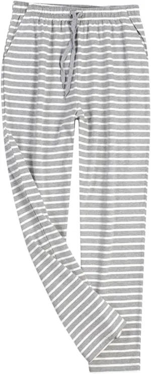 Mens Satin Pajama Pants Modal Long Pajama Bottoms with Drawstring Pocketed Soft Long Lounge Sleep PJ Pants